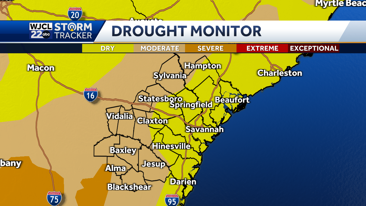 Drought conditions continue but rain is on the way this weekend - WJCL