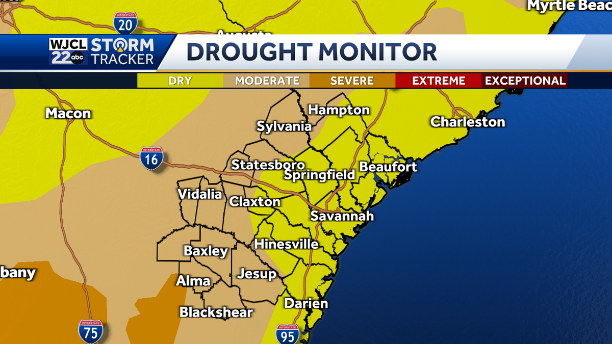 Drought conditions continue but rain is on the way this weekend - WJCL