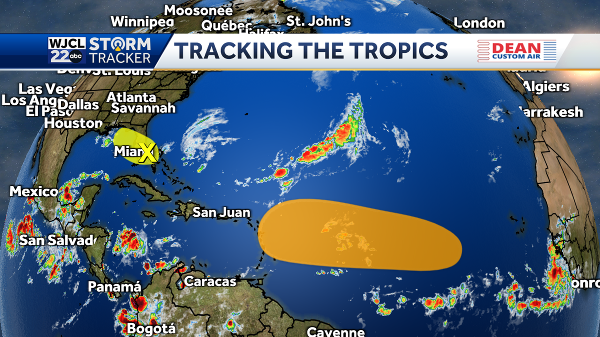 Tracking possible development in the Atlantic