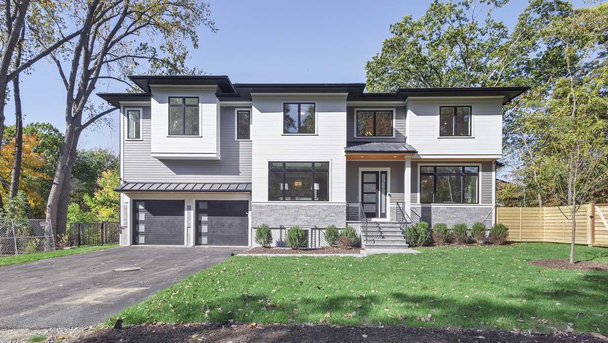 contemporary home on market in Newton for 2.79M