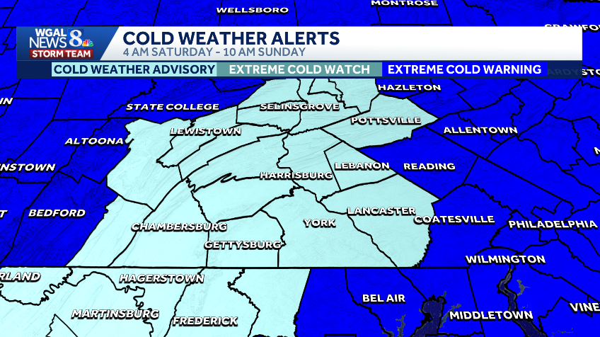 NWS issues cold weather, wind advisories for dangerously cold wind chills