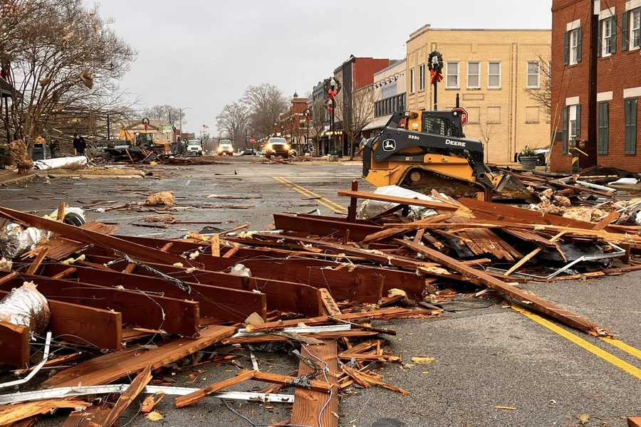 NWS surveying possible tornado damage in Athens, Alabama