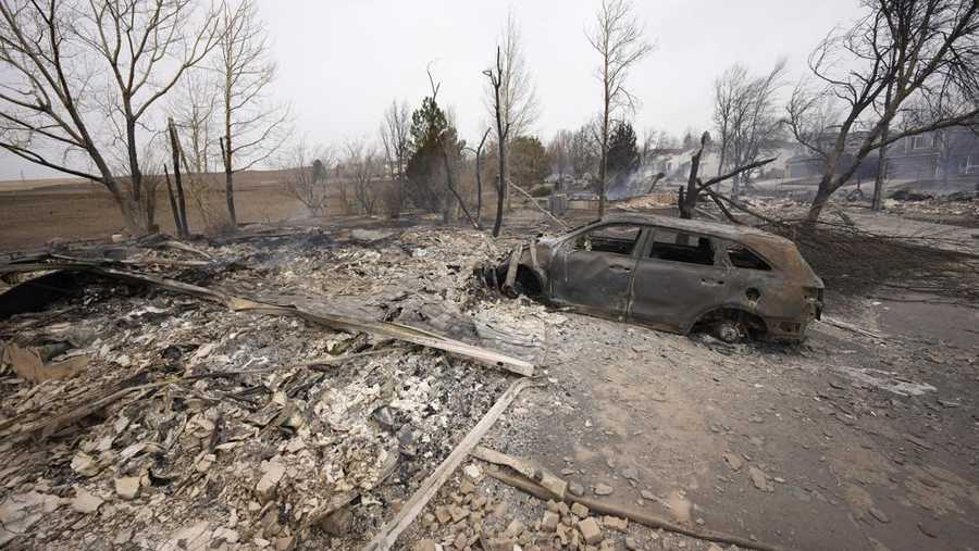 fire damage from marshall fire