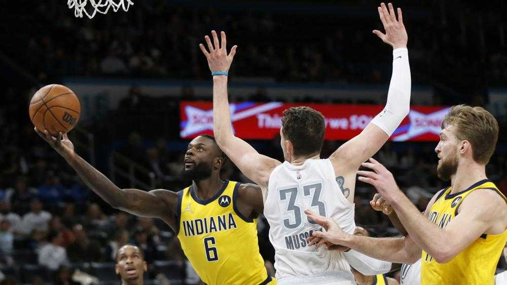 Sabonis has triple-double, leads Pacers past Thunder in OT