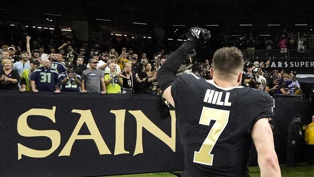 Watch: New Orleans Saints' Taysom Hill throws 50-yard pass to set