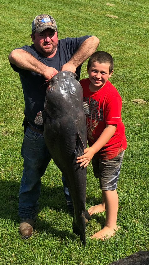 What a catch! 9-year-old Southern Indiana boy reels in nearly 100-pound  catfish