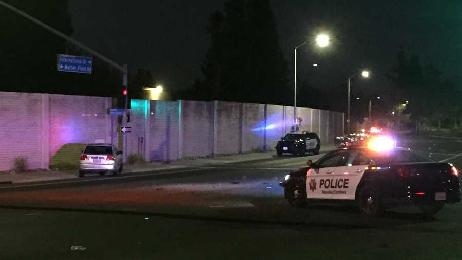 Officers investigate after a man was hit by car and killed Friday, Oct. 6, 2017, in Rancho Cordova, police said.