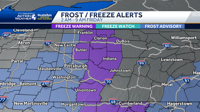Pittsburgh: Another cold morning, Impact Day Sunday