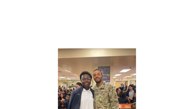 Student gets surprise birthday visit by cousin in military - Vimarsana News