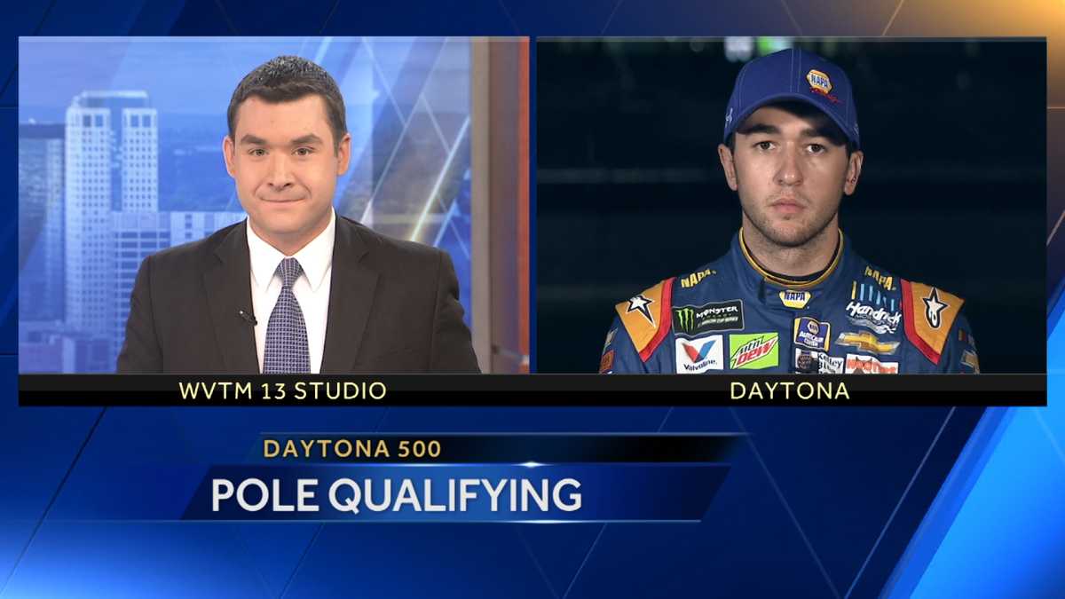 Daytona 500 pole winner Chase Elliott speaks with WVTM 13 Sports