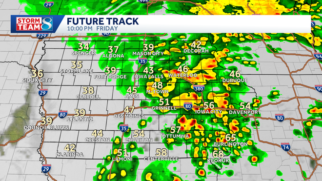 Iowa weather forecast: Showers, thunderstorms likely Friday afternoon