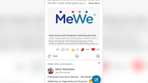 What is MeWe and how do you sign up for it?