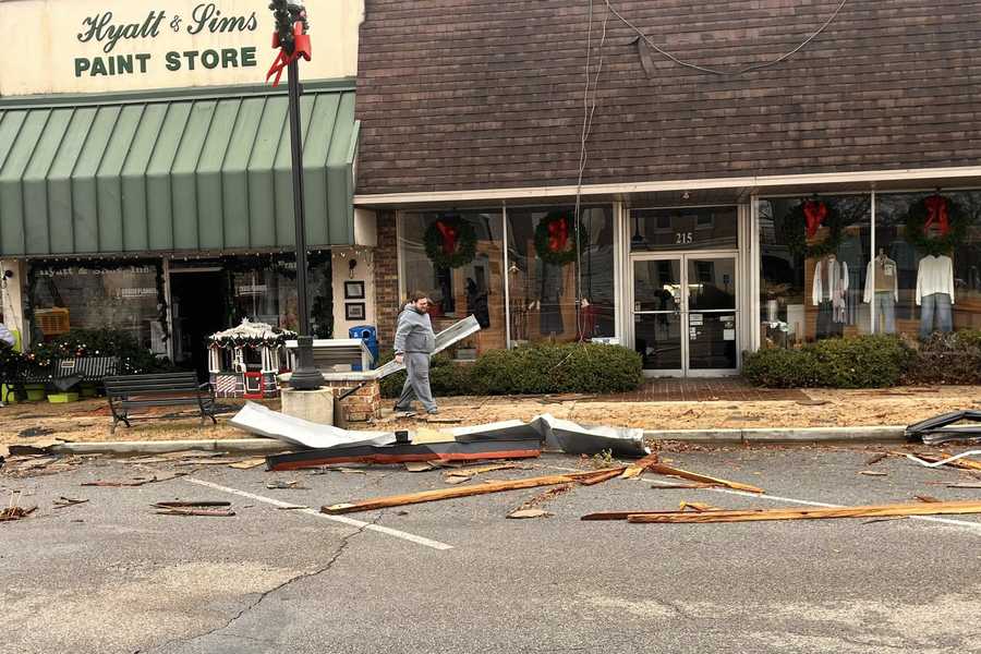 NWS surveying possible tornado damage in Athens, Alabama