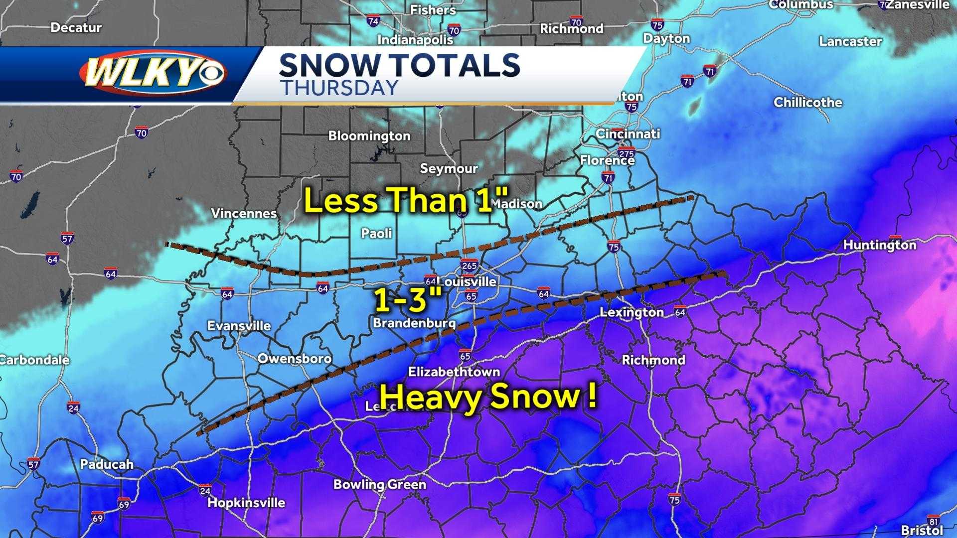 Cold Front To Bring Chance For Snow To Louisville Region