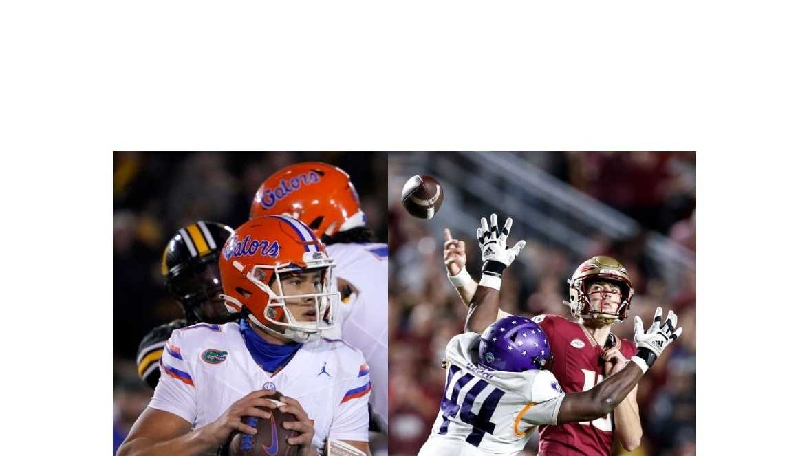 No. 5 Florida State and rival Florida turn to backup QBs with plenty at