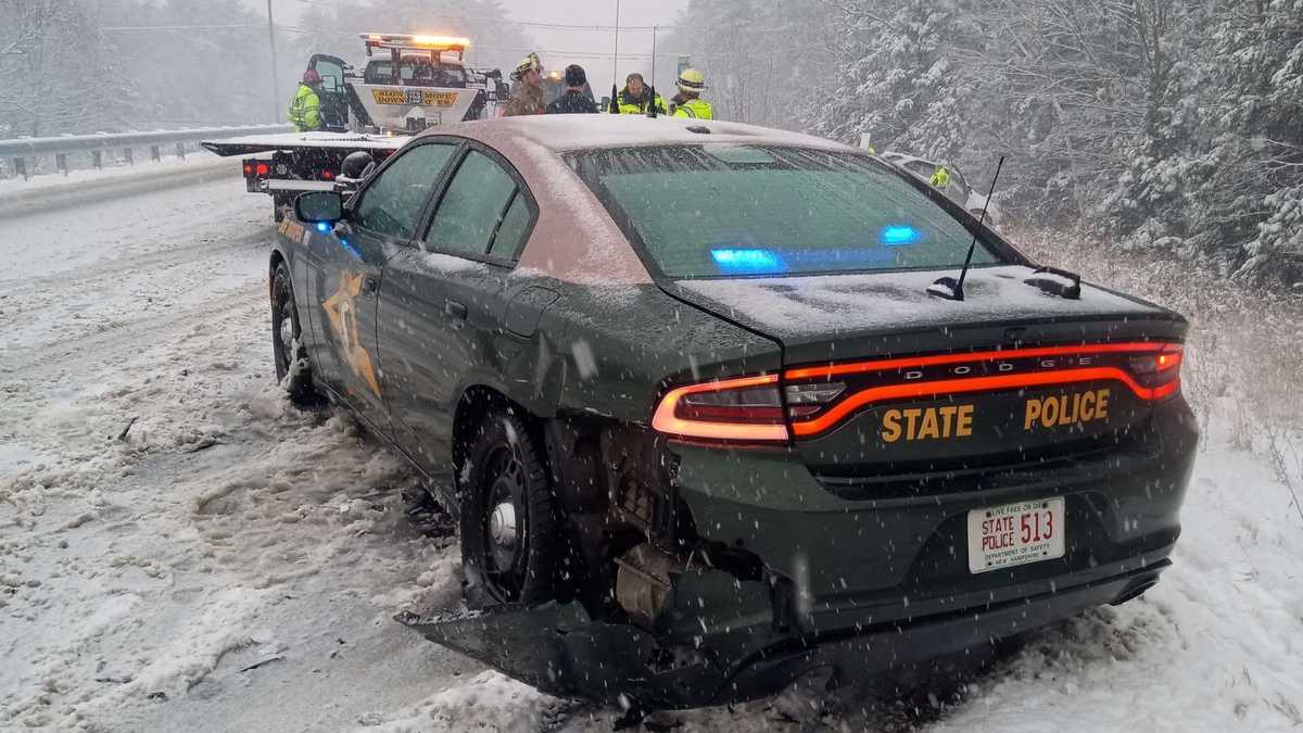 State Police: Man charged after crashing into NHSP cruiser
