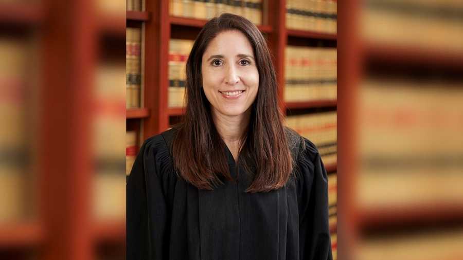 in this photo provided courtesy of the fourth appellate district court of appeal is appellate justice patricia guerrero on jan. 8, 2018. (rob andrew/courtesy of the fourth appellate district court of appeal via ap)