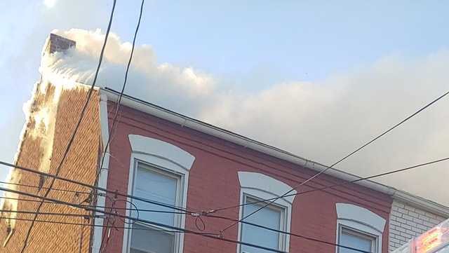 Fire on the 300 block of Perry Street in Columbia Borough.