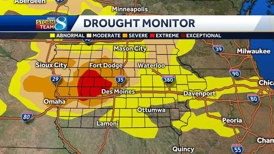 Severe drought area grows in Iowa