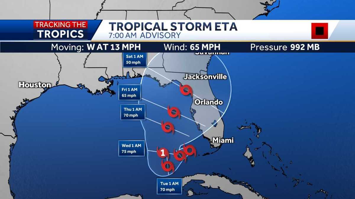 Tropical Storm Eta: What you can expect county-by-county