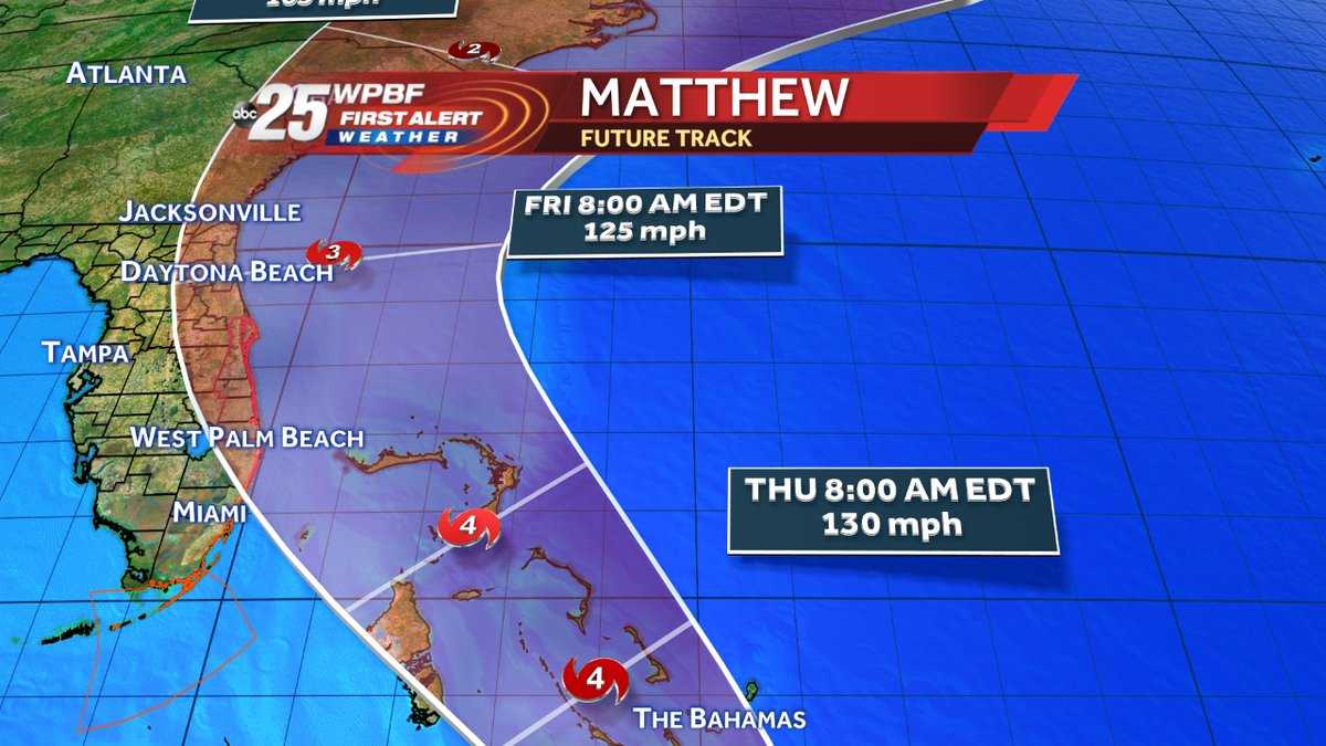 Hurricane Watches Issued For Palm Beach County, Treasure Coast