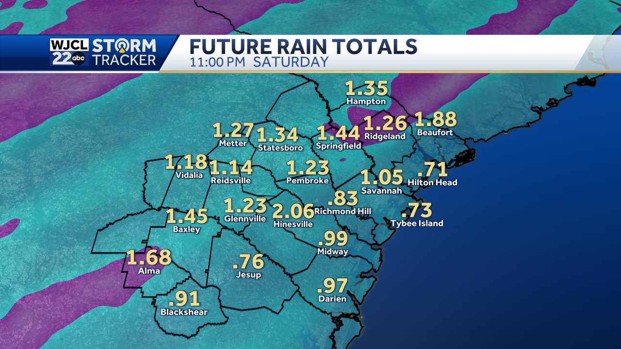 Savannah: Tracking Several Wet Storm Systems To Start 2024