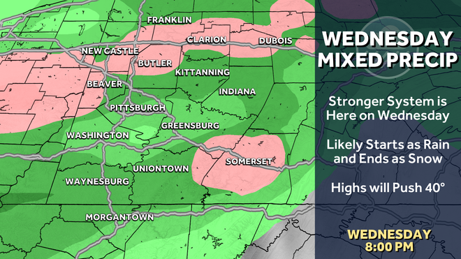 Pittsburgh: Chilly weekend ahead with rain and snow next week