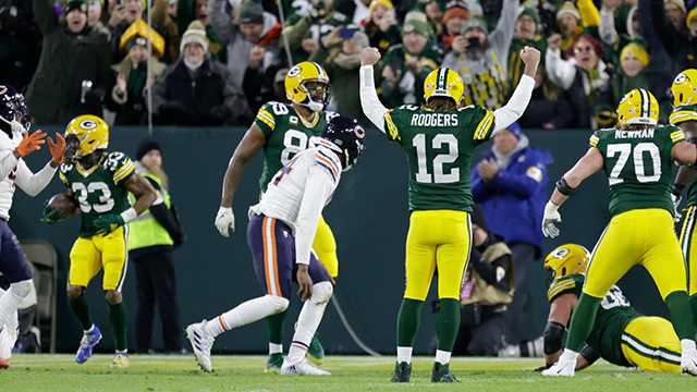 Packers win wild game over Bears, 45-30