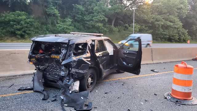 MSP: State trooper injured in highway work zone crash - Vimarsana News