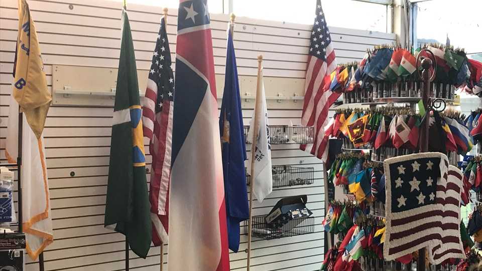 Flag orders increase in local shop, will continue to carry state flag