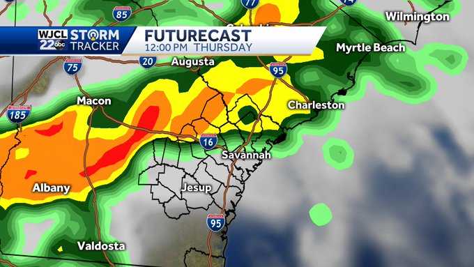 Dry and quiet now...next round of strong storms arrives Thursday - WJCL