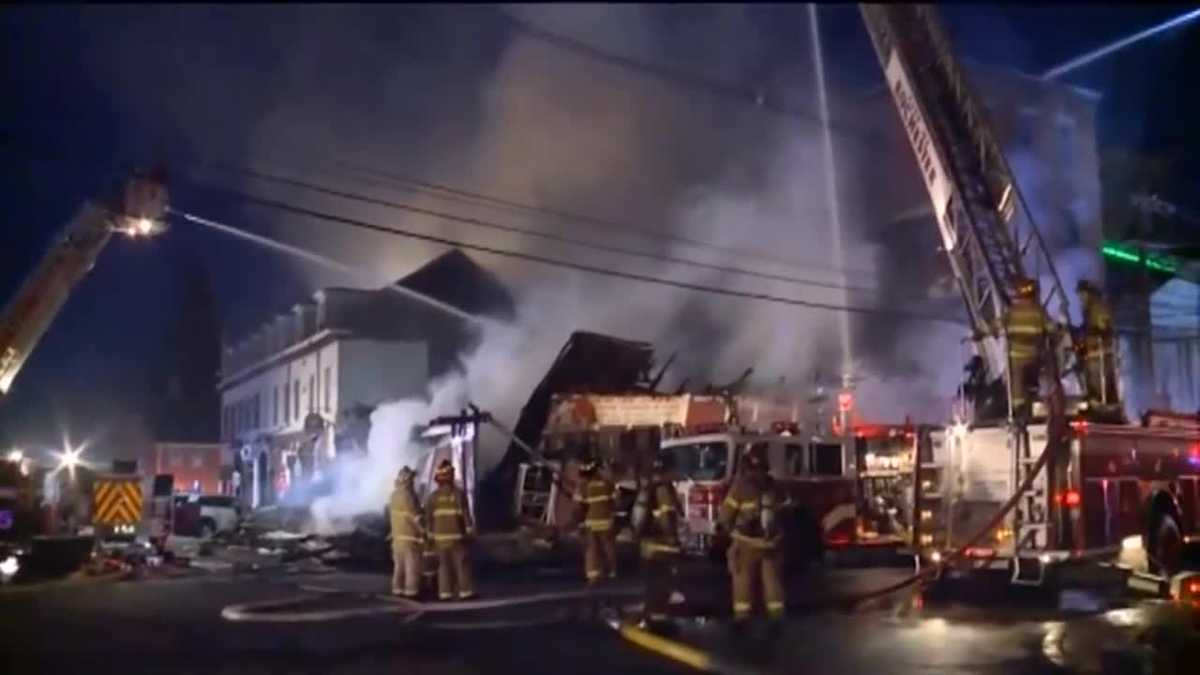 Images: Massive fire guts Portsmouth restaurant; building collapses