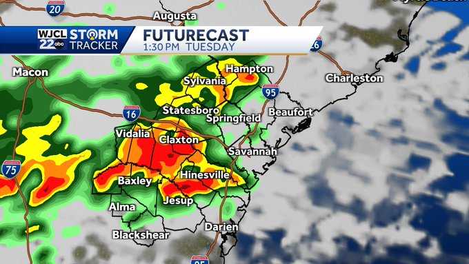 Savannah: Another round of showers & thunderstorms - WJCL