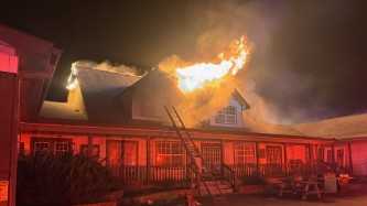 Firefighters battle blaze at Farmington commercial building