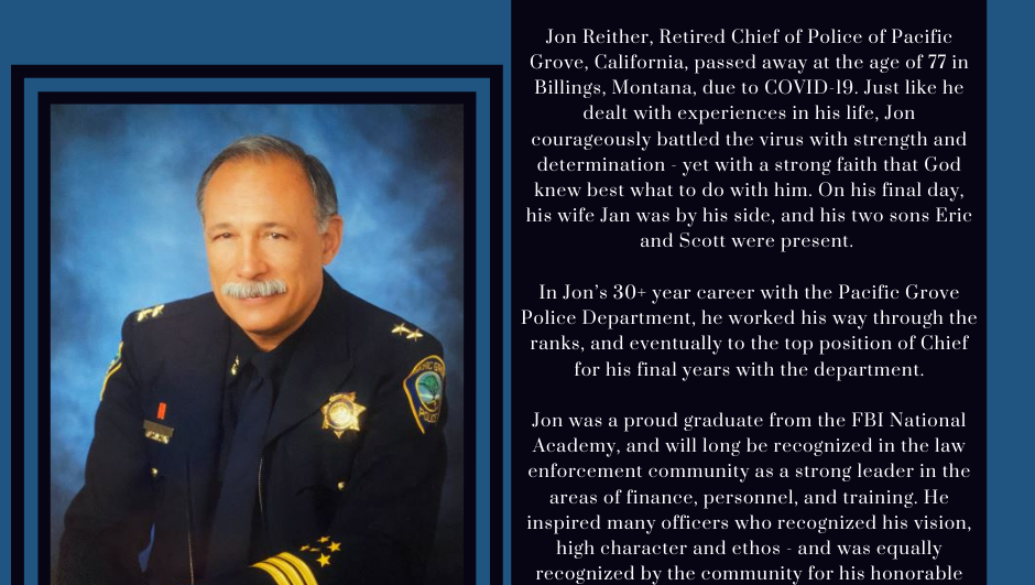 Retired Pacific Grove police chief dies from COVID-19