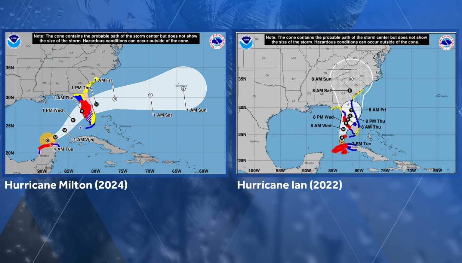 National Hurricane Center changes forecast cones, watches and warnings ...