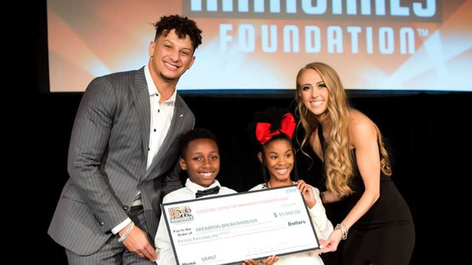 Patrick Mahomes launches foundation to help kids, appears in Rochester