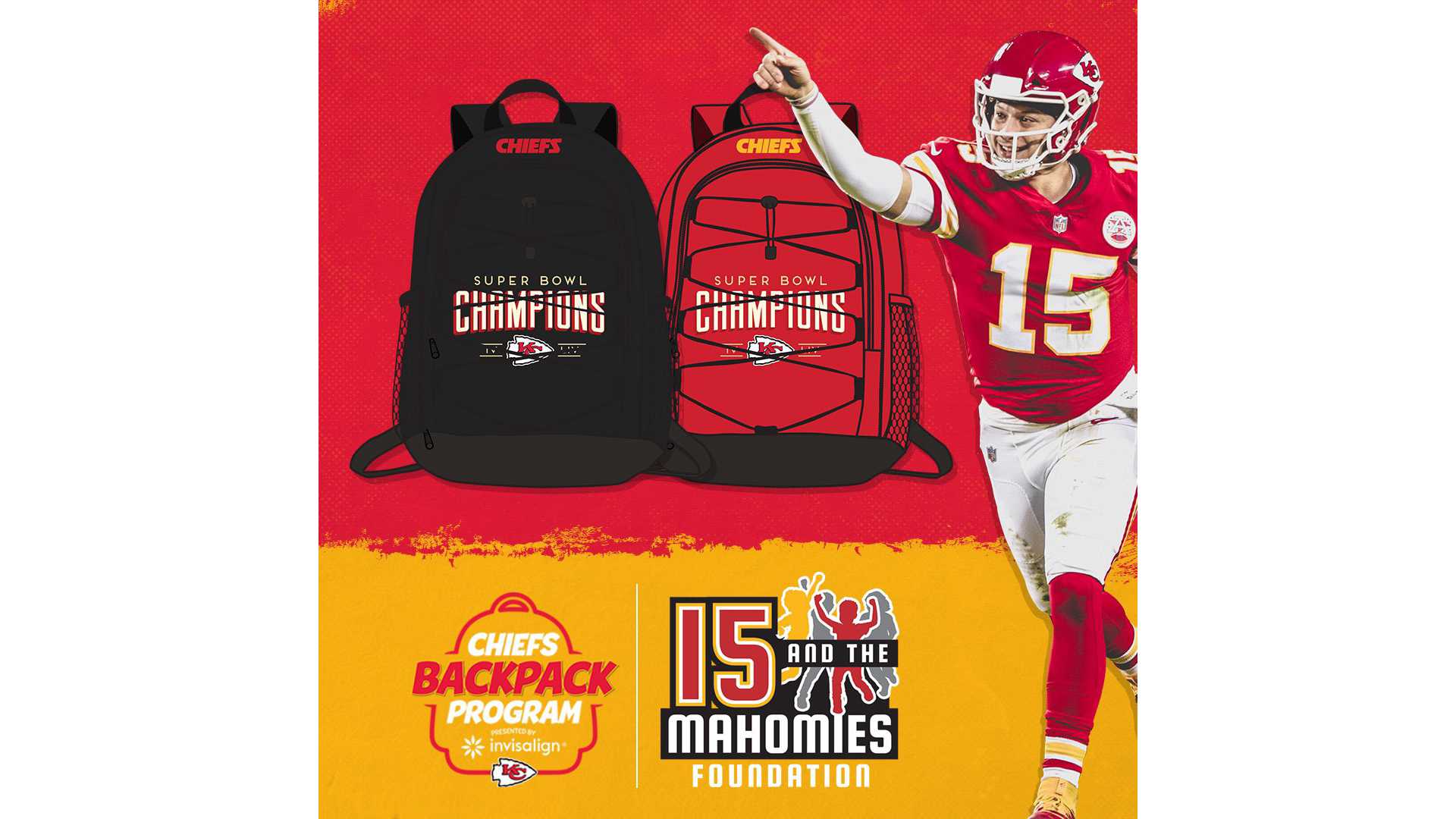 Patrick mahomes outlet backpack