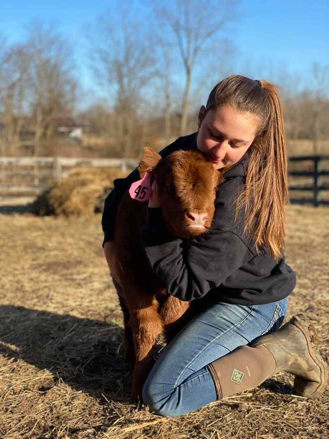 carmack&#x27;s&#x20;daughter&#x20;with&#x20;a&#x20;calf