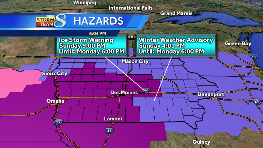 Ice Storm Warning Expanded