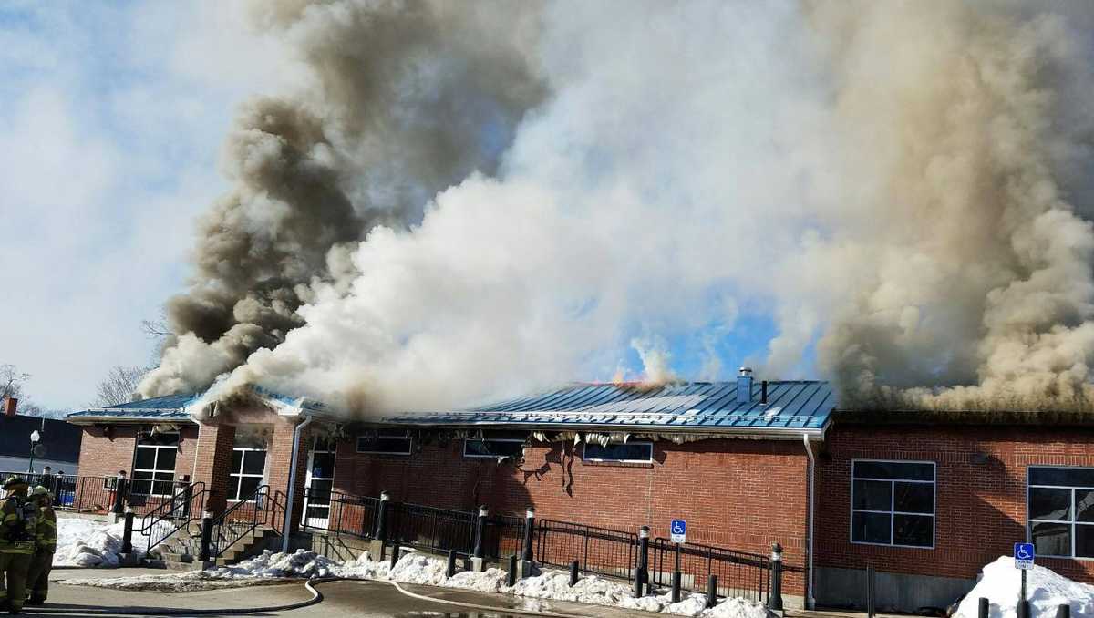Photos Fire engulfs Winthrop post office