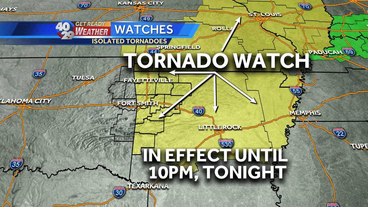 Tornado Watches issued for majority of the viewing area