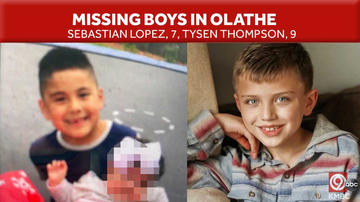 FOUND SAFE Olathe police locate two missing boys that went missing Tuesday