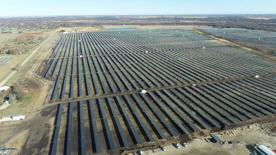 Massive solar power project underway in Iowa
