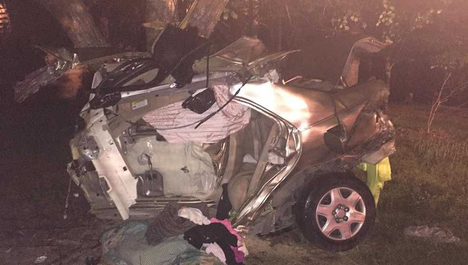 Woman recovering in hospital after surviving crash that split car in half