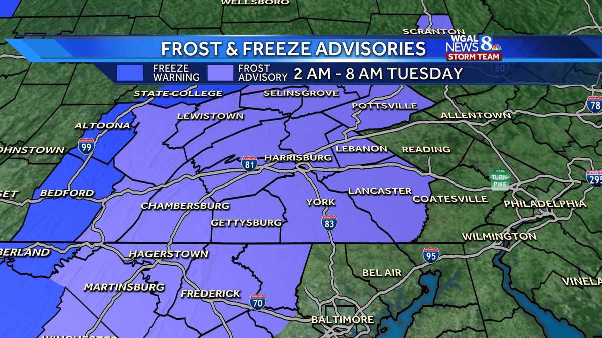 Frost Advisory in effect 2AM-8AM