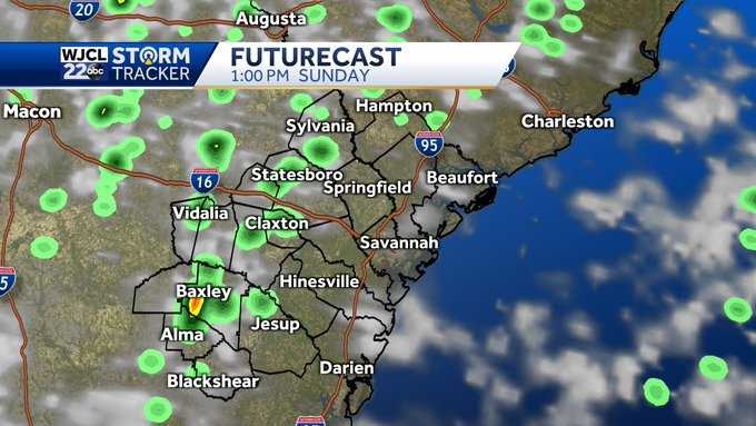 When you may need to dodge rain showers this weekend - WJCL