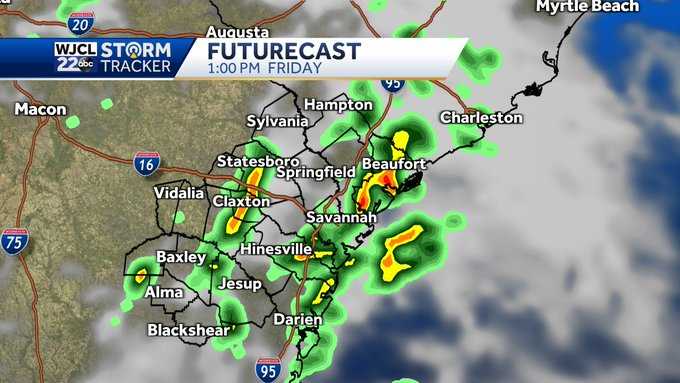 Shower T Storms Chances Linger For Coastal Georgia Lowcountry