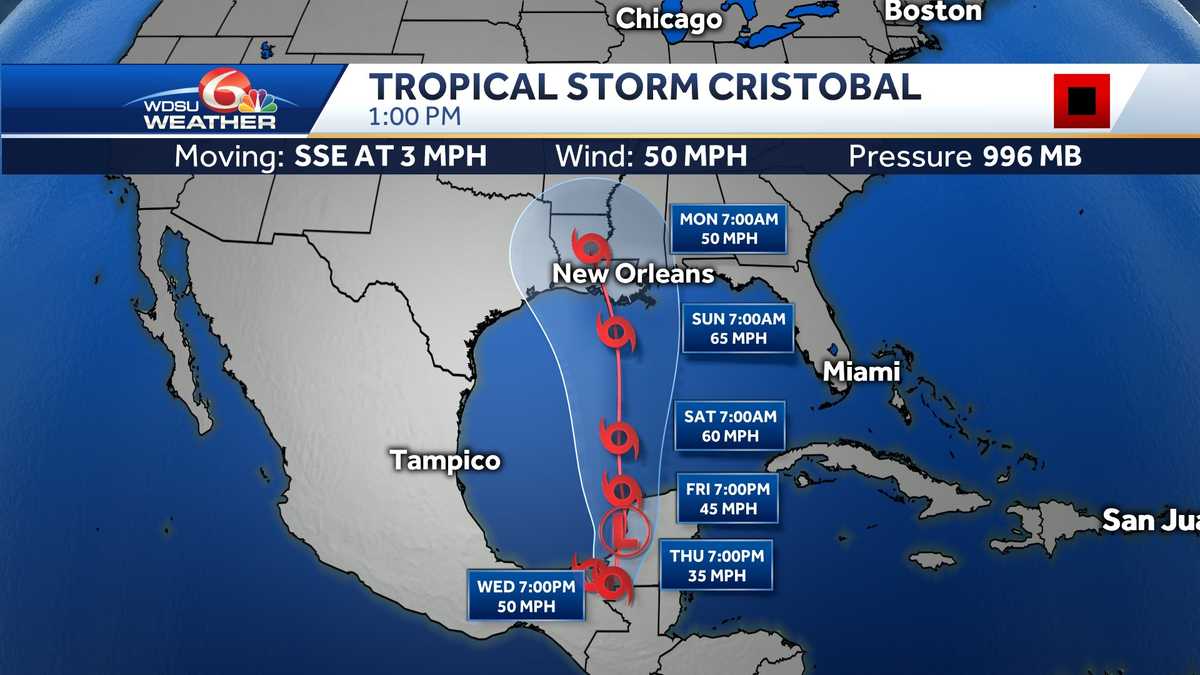 Flash Flood Watch, Tropical Storm Cristobal