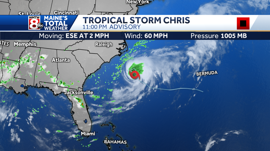 Tropical Storm Chris expected to strengthen to a hurricane